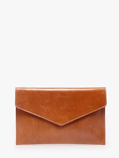Pochette De Soirée L Paddock Cuir Etrier Marron paddock EPAD075L