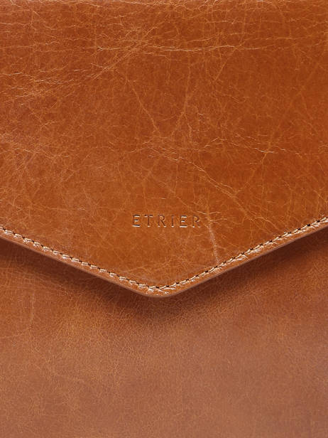 Pochette De Soirée L Paddock Cuir Etrier Marron paddock EPAD075L vue secondaire 4