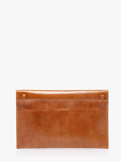Pochette De Soirée L Paddock Cuir Etrier Marron paddock EPAD075L vue secondaire 6