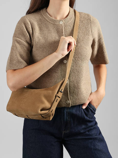 Sac Bandoulière Cavalier Nubuck Cuir Etrier Marron cavalier nubuck ECAN228M vue secondaire 1