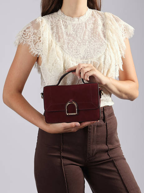 Sac Bandoulière S Altesse Suede Etrier Violet altesse suede EASU048S vue secondaire 2