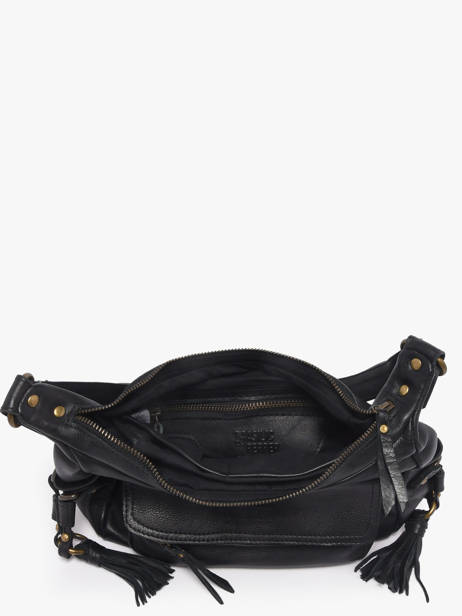 Sac Bandoulière Cow Cuir Basilic pepper Noir cow BCOW91 vue secondaire 3