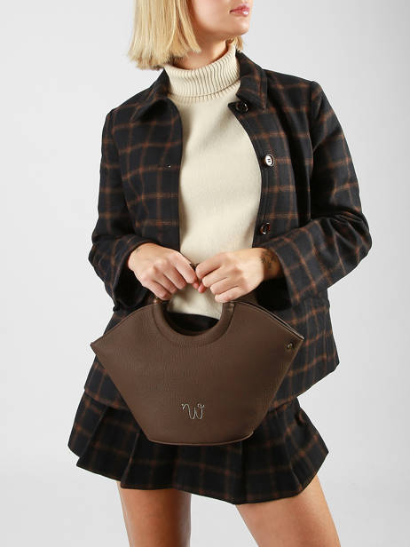 Sac Bandoulière Neflier Pearl Woomen Marron neflier pearl WNEP02 vue secondaire 2