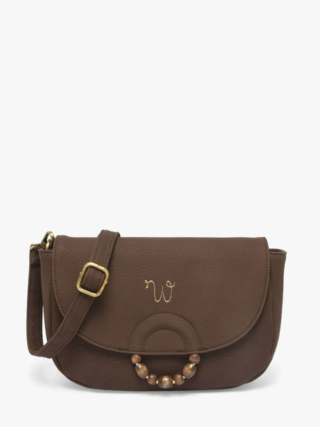 Sac Bandoulière Neflier Pearl Woomen Marron neflier pearl WNEP04