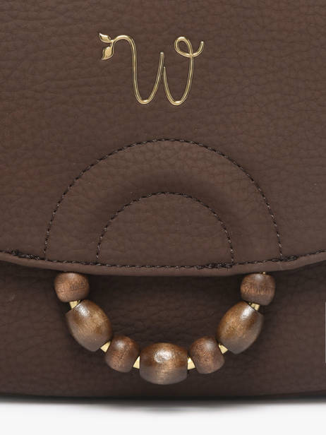 Sac Bandoulière Neflier Pearl Woomen Marron neflier pearl WNEP04 vue secondaire 3