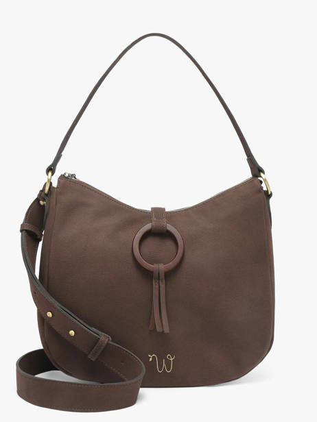 Shoulder Bag Verveine Polyurethane Woomen Brown verveine WVER10