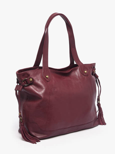 Shoulder Bag Cow A4 Leather Basilic pepper Red cow 155N other view 2