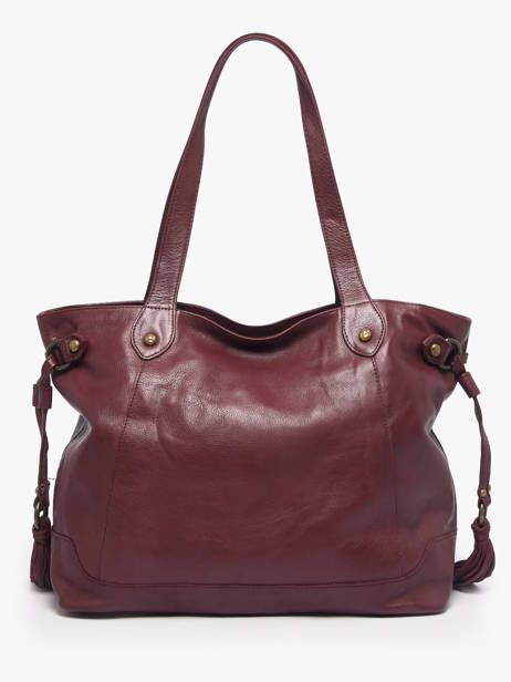 Shoulder Bag Cow A4 Leather Basilic pepper Red cow 155N other view 5