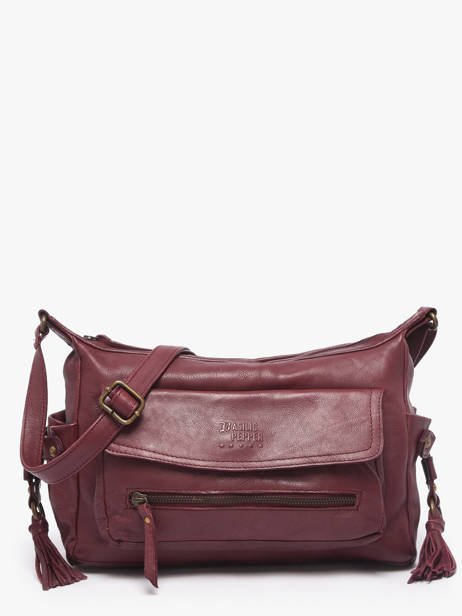 Shoulder Bag Cow Leather Basilic pepper Red cow BCOW86