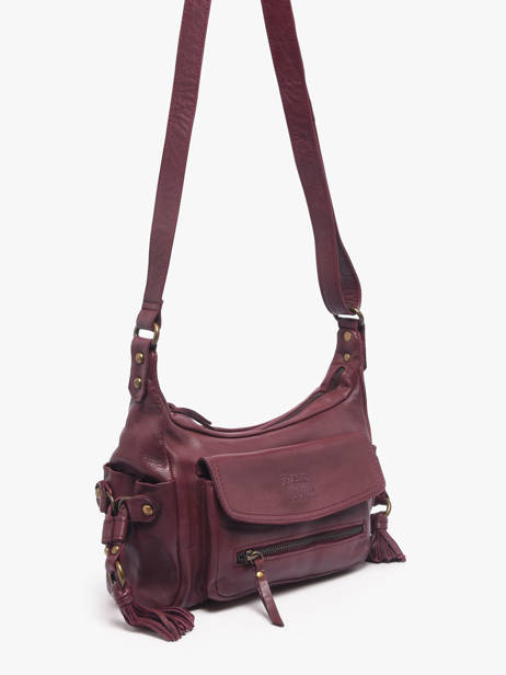 Shoulder Bag Cow Leather Basilic pepper Red cow BCOW91 other view 2