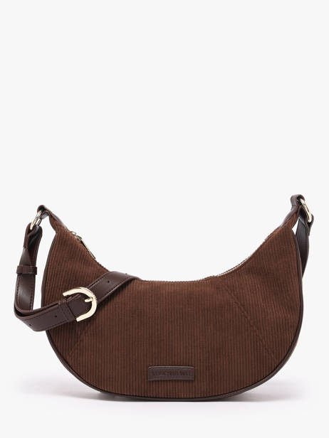 Sac Bandoulière Velours Vanessa wu Marron velours MA3036