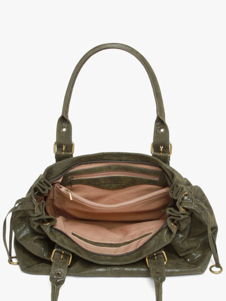 Shoulder Bag Lace A4 Mandoline Green lace 27691 other view 2