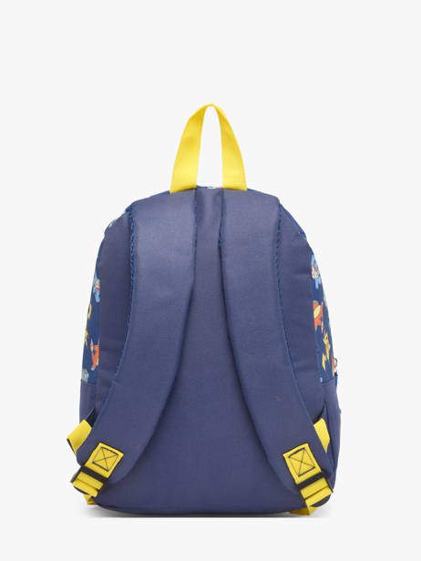 1 Compartment Backpack Pokemon Blue pokemon & friends 26FK201S other view 4