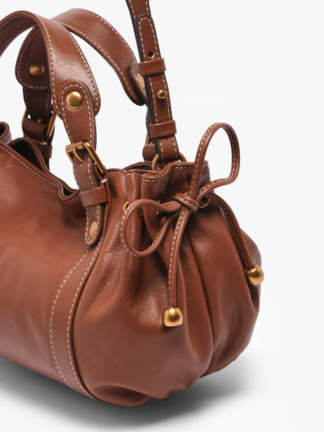 Sac Bandoulière Icone Cuir Gerard darel Marron icone DES73410 vue secondaire 5