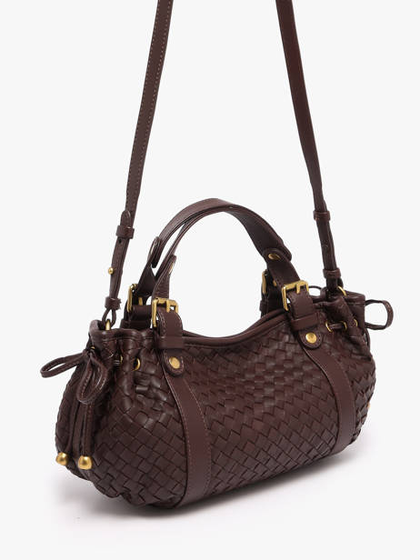 Sac Bandoulière Tresse Cuir Gerard darel Marron tresse DES73478 vue secondaire 2