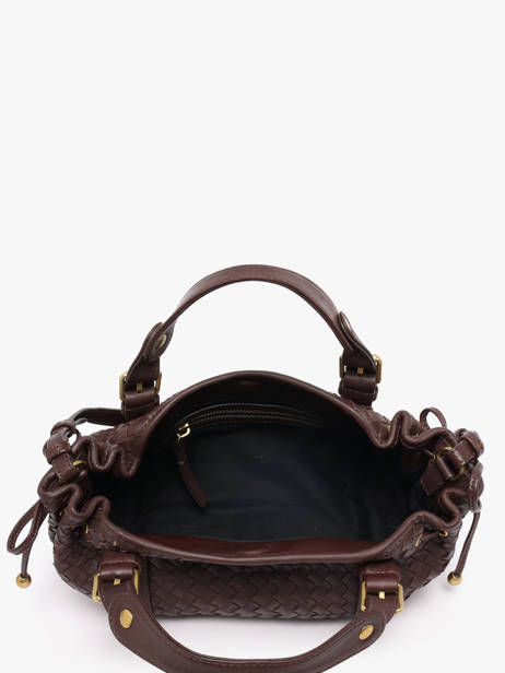 Sac Bandoulière Tresse Cuir Gerard darel Marron tresse DES73478 vue secondaire 4