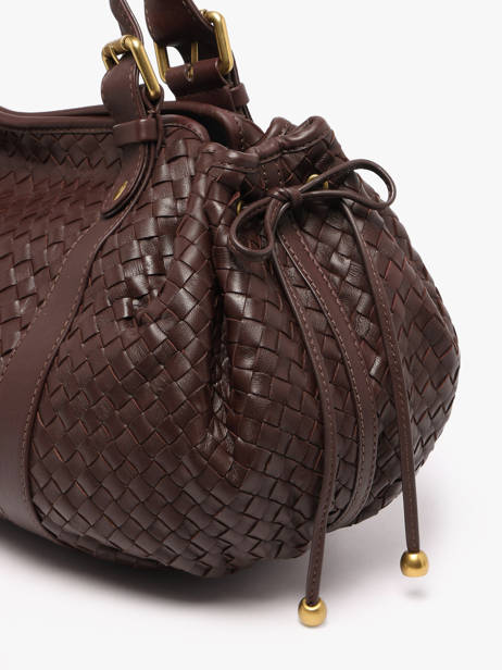 Sac Porté épaule Tresse Cuir Gerard darel Marron tresse DES01478 vue secondaire 3