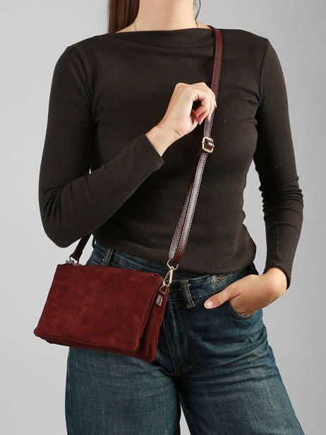 Shoulder Bag Velvet Caviar Leather Milano Red velvet caviar VC24117 other view 1