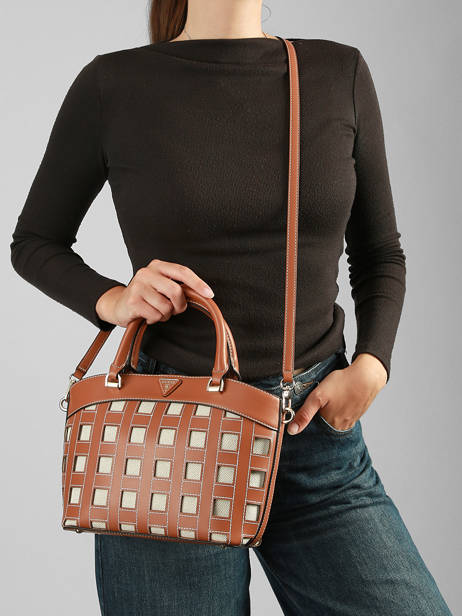 Sac Bandoulière Frankie Guess Marron frankie WG973605 vue secondaire 1