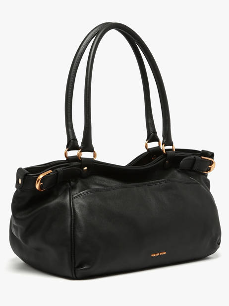Grand Sac Lune En Cuir Vanessa bruno Noir lune 11V40921 vue secondaire 2