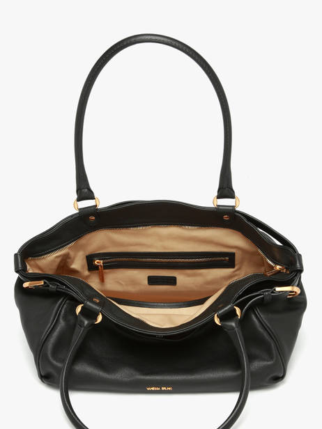 Grand Sac Lune En Cuir Vanessa bruno Noir lune 11V40921 vue secondaire 4