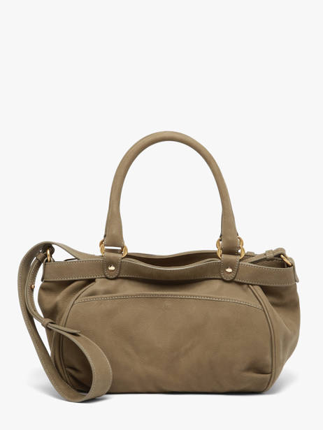 Small Lune Satchel Nubuck Leather Vanessa bruno Green lune 3V40920 other view 5