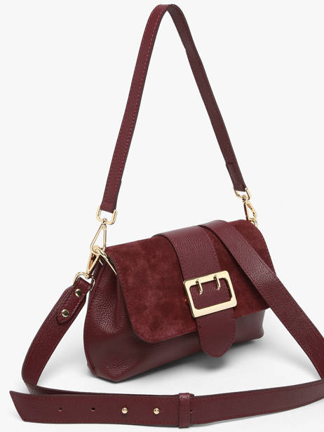 Satchel Velvet Caviar Leather Milano Red velvet caviar VC25114 other view 2