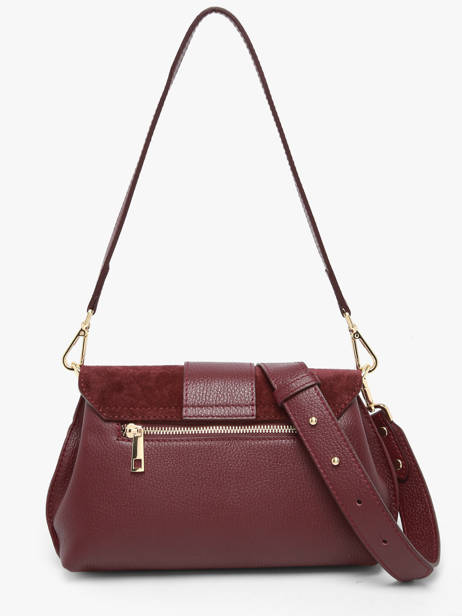 Satchel Velvet Caviar Leather Milano Red velvet caviar VC25114 other view 4