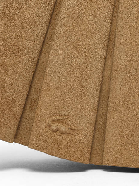 Shoulder Bag Lenglen Leather Lacoste Beige lenglen NU5468DX other view 3
