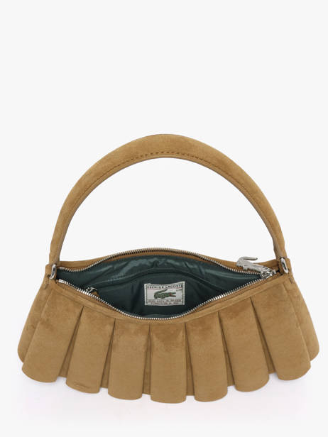 Shoulder Bag Lenglen Leather Lacoste Beige lenglen NU5468DX other view 4