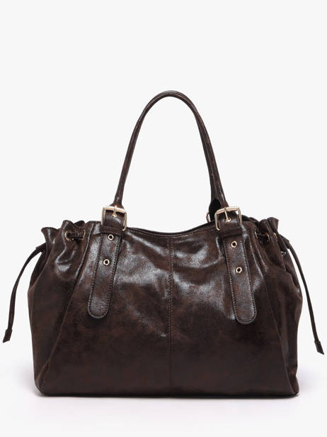 A4 Size Shoulder Bag Lace Gallantry Brown lace 3