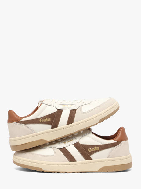 Sneakers In Leather Gola White men CMB336WP other view 2