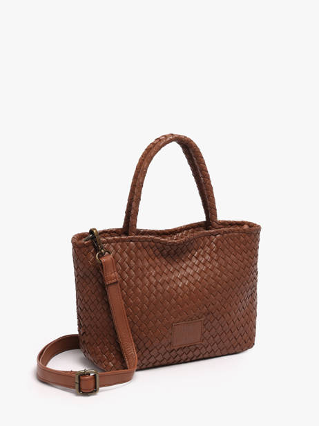 Crossbody Bag Lisbonne Leather Basilic pepper Brown lisbonne BLIS01 other view 2