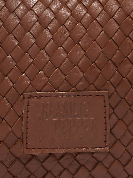 Crossbody Bag Lisbonne Leather Basilic pepper Brown lisbonne BLIS01 other view 3