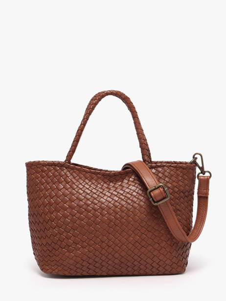 Crossbody Bag Lisbonne Leather Basilic pepper Brown lisbonne BLIS01 other view 5