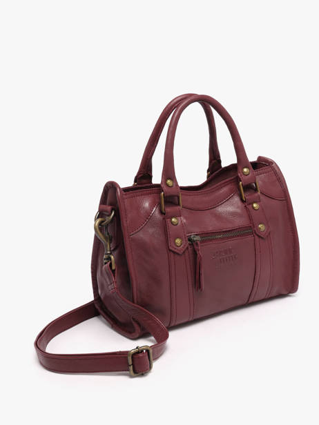 Shoulder Bag Cow Leather Basilic pepper Red cow BCOW72 other view 2
