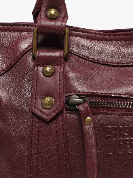 Shoulder Bag Cow Leather Basilic pepper Red cow BCOW72 other view 3