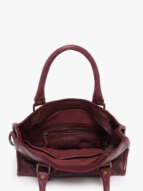 Shoulder Bag Cow Leather Basilic pepper Red cow BCOW72 other view 4