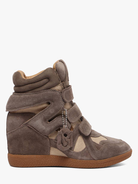 Sneakers Talon Compensé Mavis En Cuir Steve madden Gris women 11005696