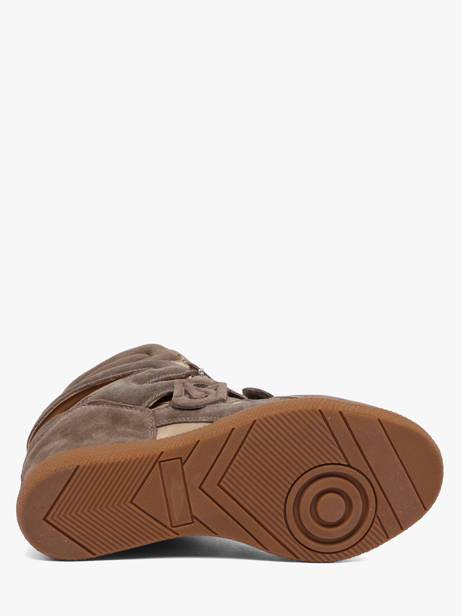 Sneakers Talon Compensé Mavis En Cuir Steve madden Gris women 11005696 vue secondaire 4
