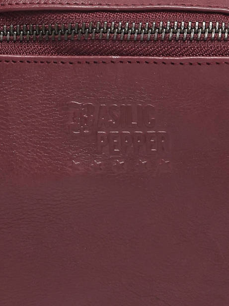 Leather Cow Belt Bag Basilic pepper Red cow BCOW55 other view 3