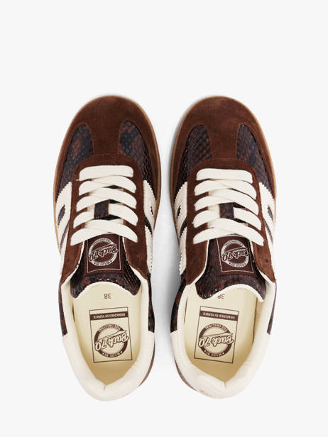 Sneakers Snake En Cuir Back 70 Marron women 239 vue secondaire 3