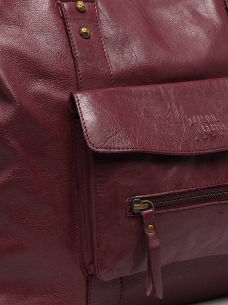 A4 Size Shoulder Bag Cow Leather Basilic pepper Red cow BCOW78 other view 3