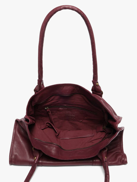 Shoulder Bag Cow A4 Leather Basilic pepper Red cow BCOW31 other view 4