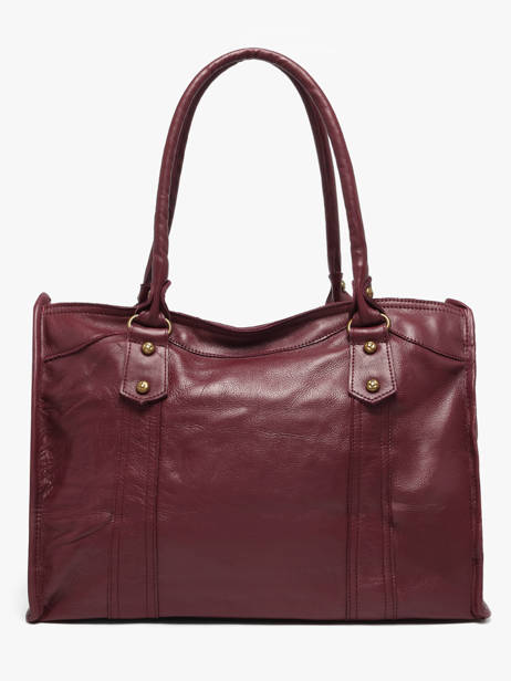 Shoulder Bag Cow A4 Leather Basilic pepper Red cow BCOW31 other view 5