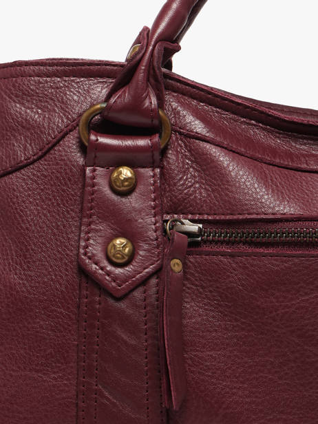 Top Handle Cow Leather Basilic pepper Red cow BCOW22 other view 3