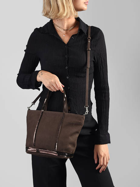 Crossbody Bag Cabas Cuir Leather Vanessa bruno Brown cabas cuir 8V40435 other view 1
