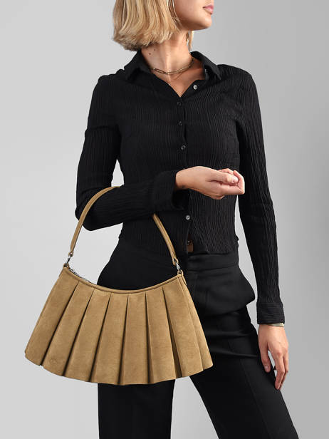 Shoulder Bag Lenglen Leather Lacoste Beige lenglen NU5468DX other view 1