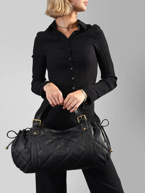 Sac Porté épaule Matelasse Cuir Gerard darel Noir matelasse DESB4410 vue secondaire 1