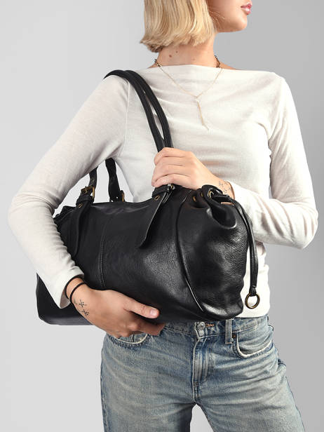 Shoulder Bag Lace A4 Mandoline Black lace 27652 other view 1